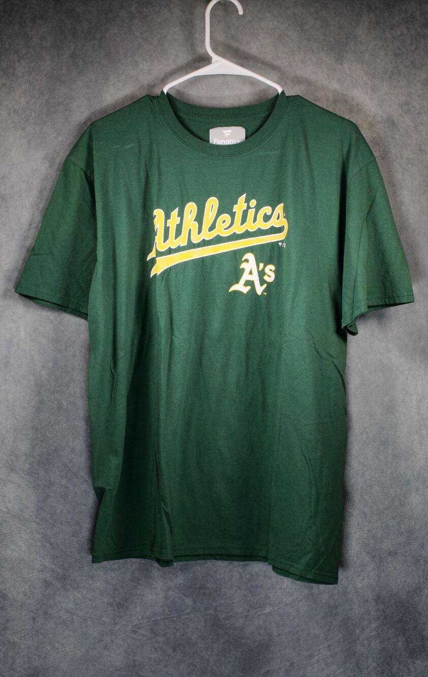 Fanatics MLB Oakland Athletics Green T-Shirt Men's Size L Graphic Tee